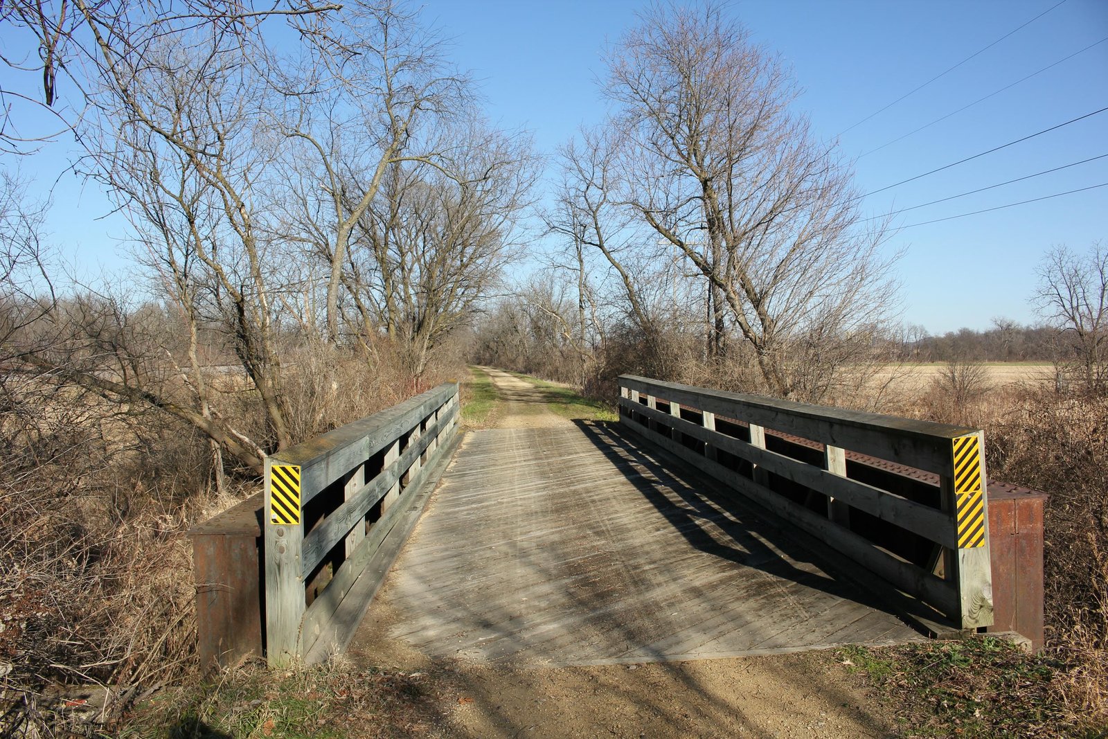 Looking east